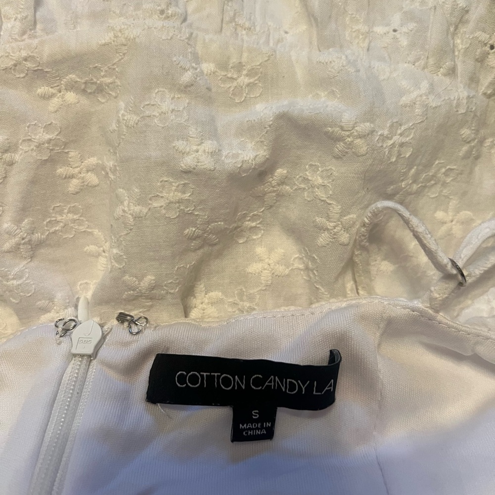 Pitaya White Sleeveless Sundress Mini